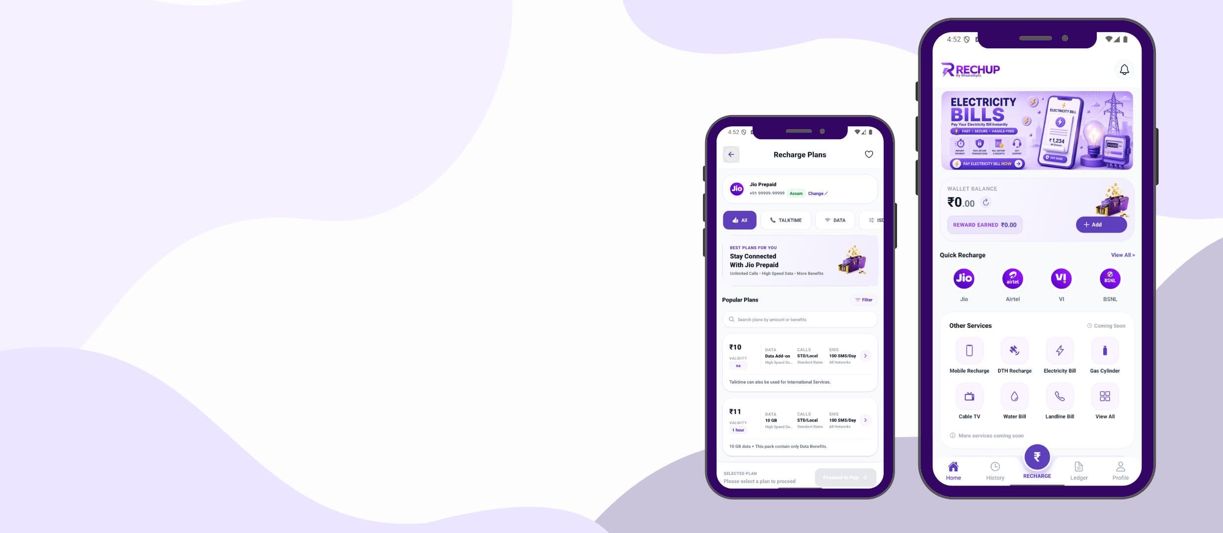 RECHUP Pay App Mockup